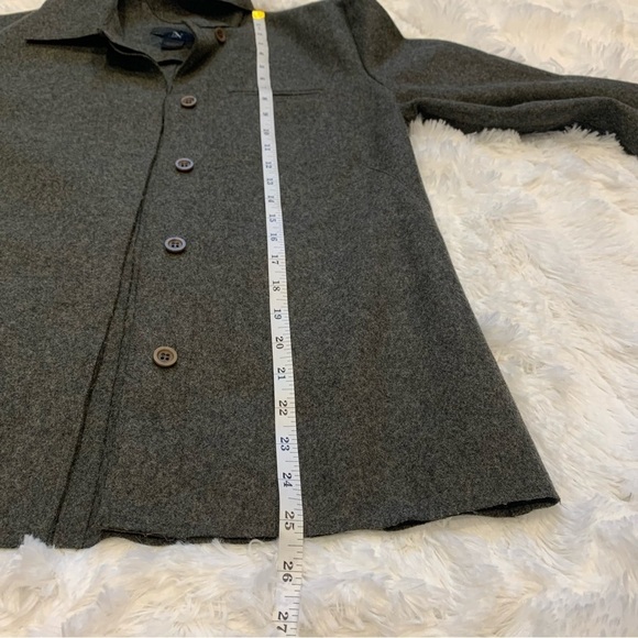 Vintage Nicole Summers front button collared Wool heather Gray sweater size 4 - Picture 8 of 11